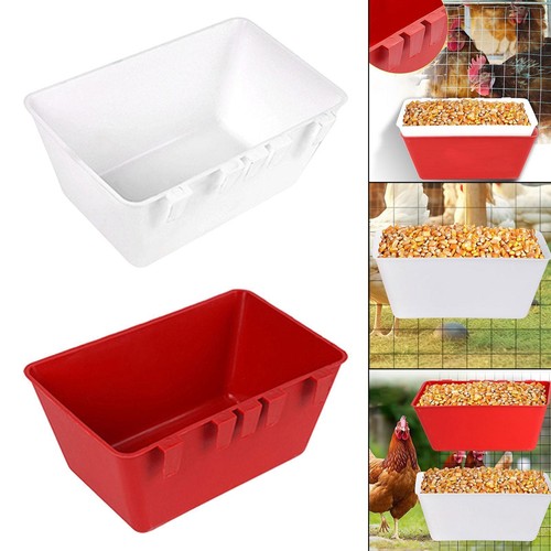 Hanging fence feed trough for - trough,