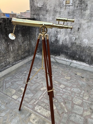 Antique brass telescope - antique, 18"