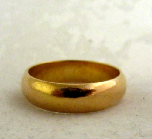 22ct yellow gold wide - yellow,