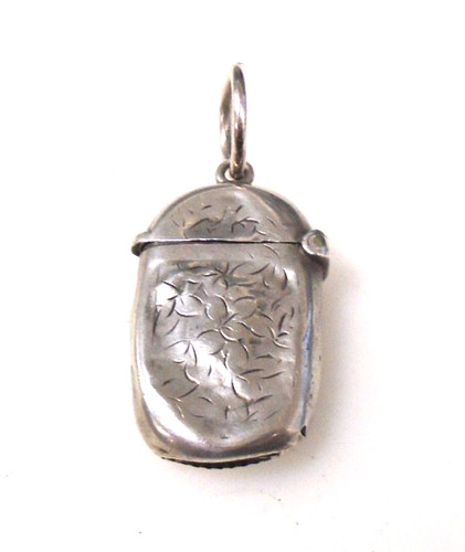 Antique sterling silver vesta - antique,