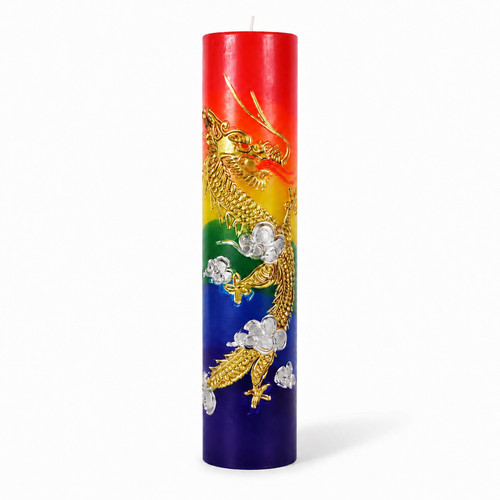 Jion candle engraved dragon - engraved,