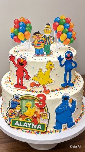 Elmo sesame street - cake, topper