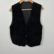 Black Real Suede Leather