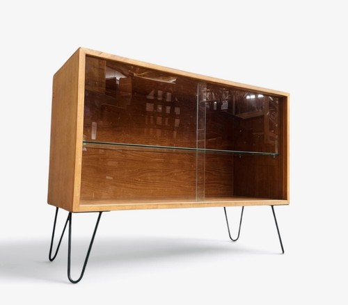 Staples teak cupboard bookcase - teak,