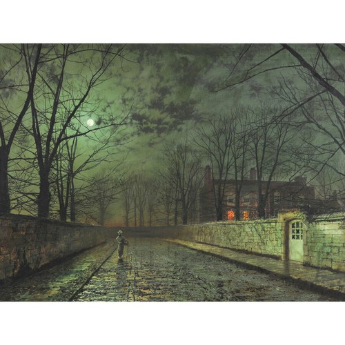 John atkinson grimshaw moonlit - john,