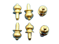 Dolls House Door Knobs 6 Brass