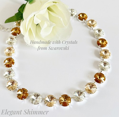 Silver rivière necklace with - silver,