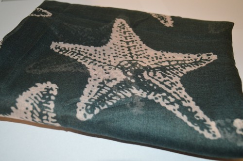 Starfish print scarf women - starfish,