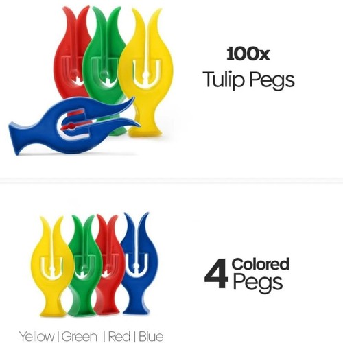 100 clothes pegs - 100, heavy