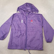 England Cricket Mens Jacket Medium Purple Rain Coat Training Lightweight ECB