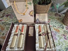 Chinese silk mounted scrolls - silk,