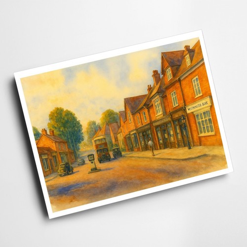 Print the street ashtead - print,