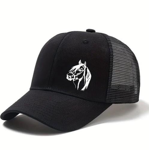 Baseball cap with horse design - cap,