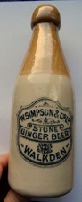 Simpson Walkden Manchester ginger beer bottle c1910 (J)