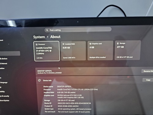 Asus zenbook pro - pro, 15