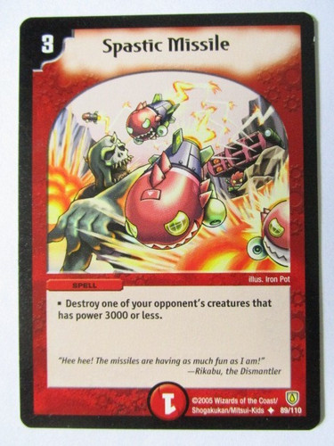 Duel masters spastic - masters, missle
