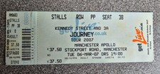 USED CONCERT TICKET ** JOURNEY ** MANCHESTER APOLLO 2007 ** EXCELLENT CONDITION