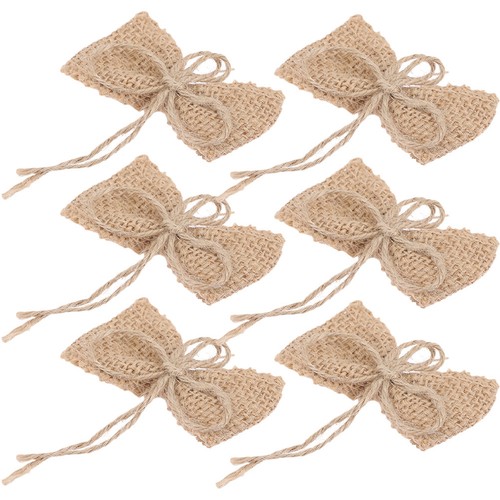 6pcs reusable burlap bows for - reusable,