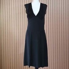 Farhi 100% Silk Black Dress UK