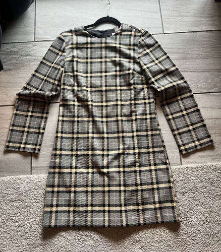 Black beige plaid - black,