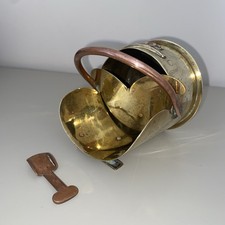 Souvenir Great War 1914 1919 WW1 Trench Art 1917 18 Pr Coal Scuttle Shell Case