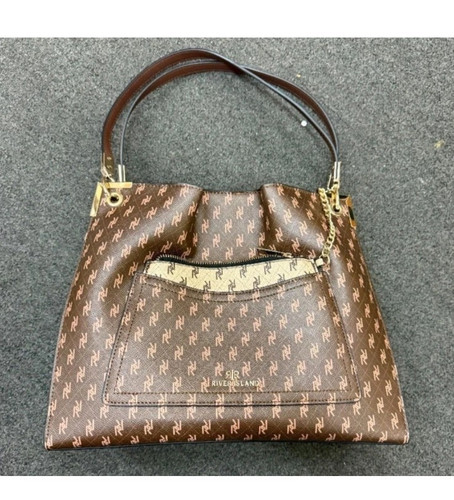 River island brown - brown, monogram