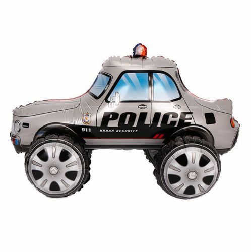 Police car balloon - car,