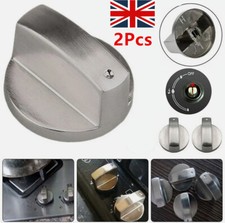 2x 6MM Universal Gas Stove Knob Kitchen Cooker Oven Switch Control Button Set,