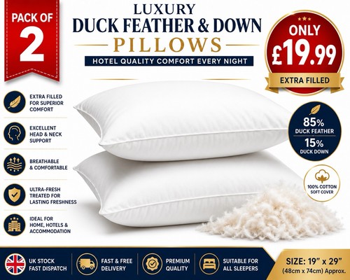 Pillows duck feathers down - pillows,