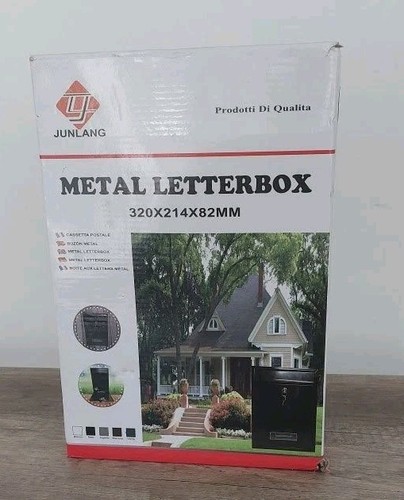 Junlang metal letter box black - junlang,
