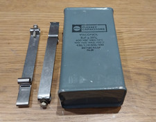 Plessey Visconol Capacitor 8MFD 8μF 600VDC - Tested w/ Mounting Clips