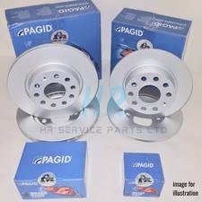 PAGID FRONT REAR BRAKE DISCS WITH PADS FOR FORD S-MAX ZETEC 1.6 TDCI 2006-14
