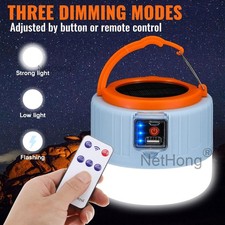 Solar LED Lantern Torch Lamp USB Rechargeable Camping Tent Light Outdoor Hiking