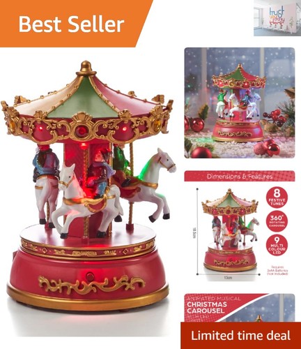 Compact holiday carousel with - compact,