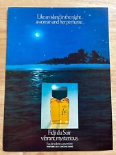 Vintage 1978 Guy Laroche Fidji Perfume Fragrance Original Advert Advertising