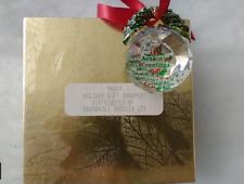 Rare Retired Swarovski Crystal 1990 Seasons Greetings Christmas Wreath Ornament