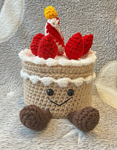 Handmade crochet strawberry - handmade,