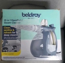 Beldray 10 in 1 Steam Cleaner 250ml Water Tank, Chemical-Free Damaged Packaging