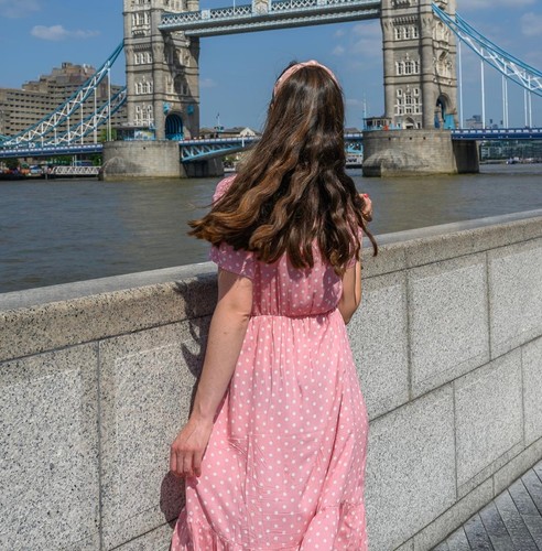 Midi polka dress - , size