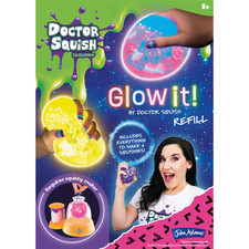 Doctor Squish Glow In The Dark Squishy Maker REFILL PACK | Makes 6 More | New