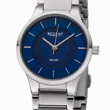 Regent BA-727 Stainless Steel Solar Women's Watch Seiko - Plant 28mm 5 BAR Wr