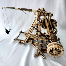 trebuchet seige engine working