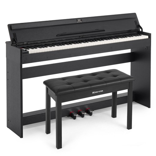 Black 88keys fully - black, weighted