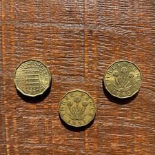 1937 1943 1967 Threepenny