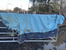 Rhinegold 6’3” Combo Lightweight 0g Turnout Rug. Blue 