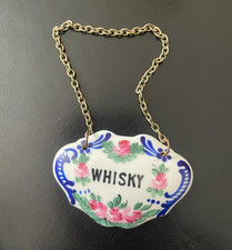 French Decanter Label Antique