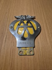 Vintage AA Car grill badge