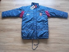 Vintage Aston Villa AST Computer Reebok 1990's Full Zip Bench Coat BNWT Medium 