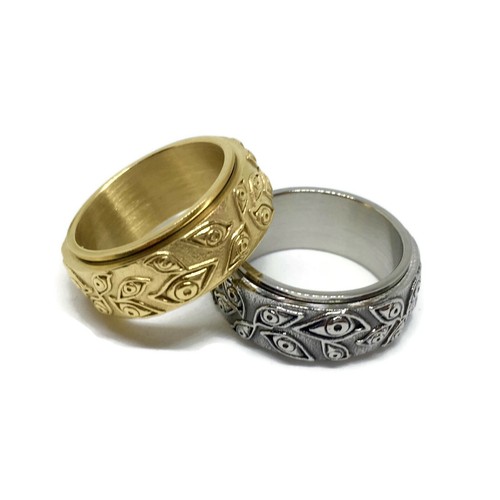 Third eye spinning band ring - eye,