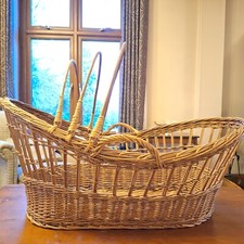 Vintage Wicker Moses Basket